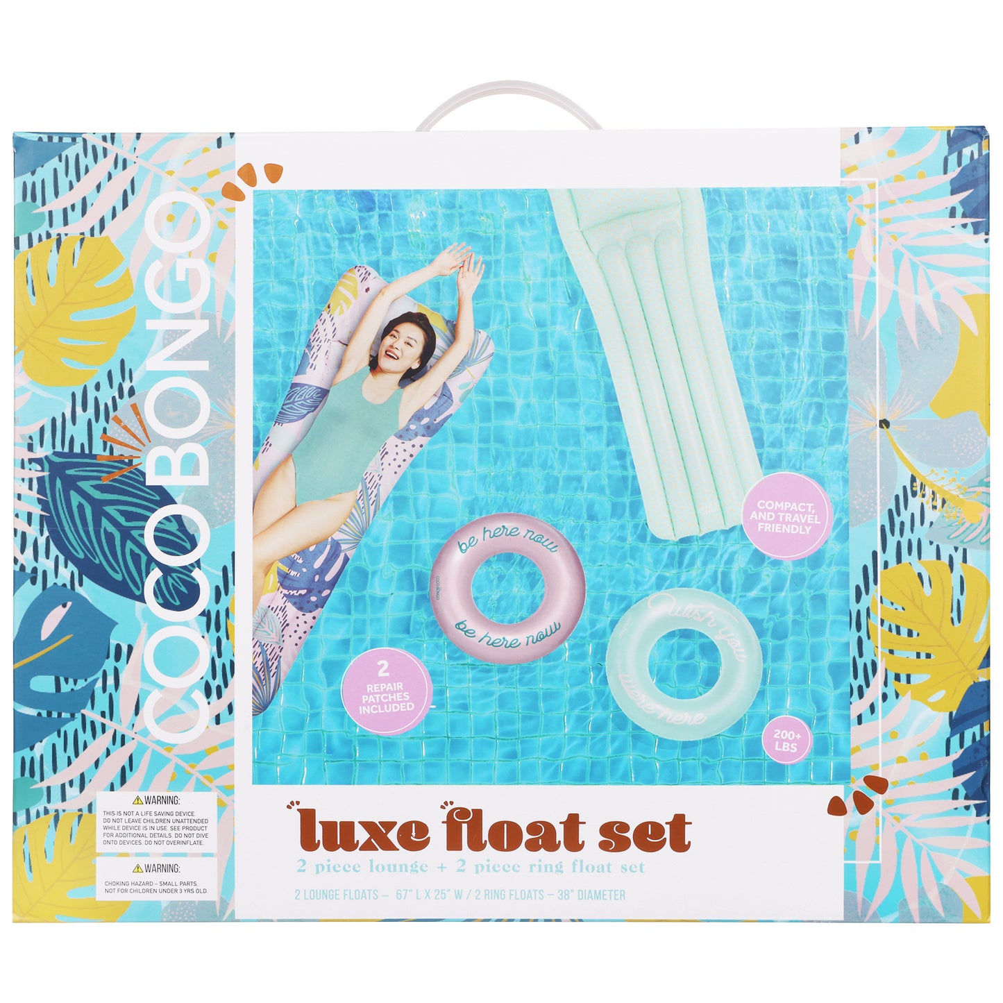 Tropical Leaves Water Float Bundle - Pool Floats - Unisex - Multi-color