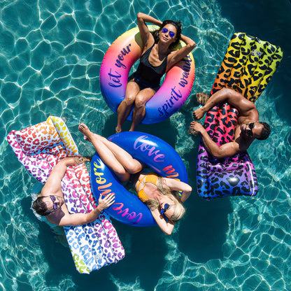 Leopard Print Water Float Bundle - Pool Float - Unisex - Multi-color