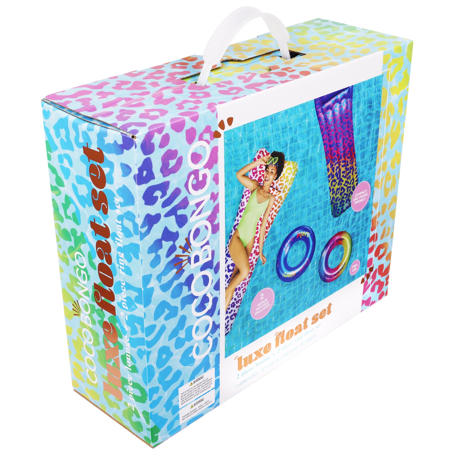 Leopard Print Water Float Bundle - Pool Float - Unisex - Multi-color