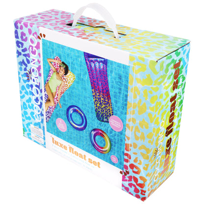 Leopard Print Water Float Bundle - Pool Float - Unisex - Multi-color