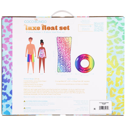 Leopard Print Water Float Bundle - Pool Float - Unisex - Multi-color