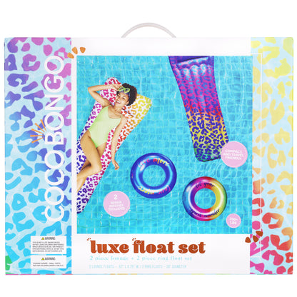 Leopard Print Water Float Bundle - Pool Float - Unisex - Multi-color